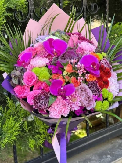 Pembe Çiçekler Buket FG338