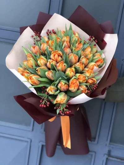 45 Adet Turuncu Lale Buket FG427