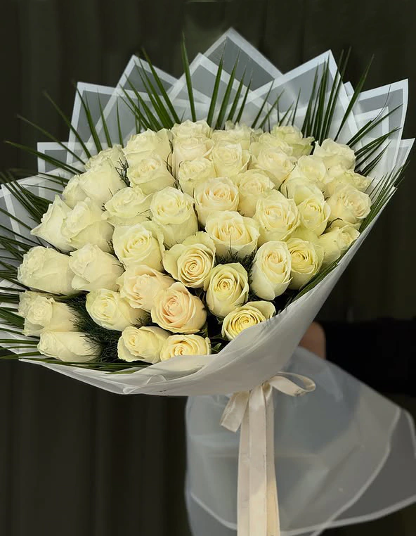 41 Adet Beyaz Gül Buket FG319