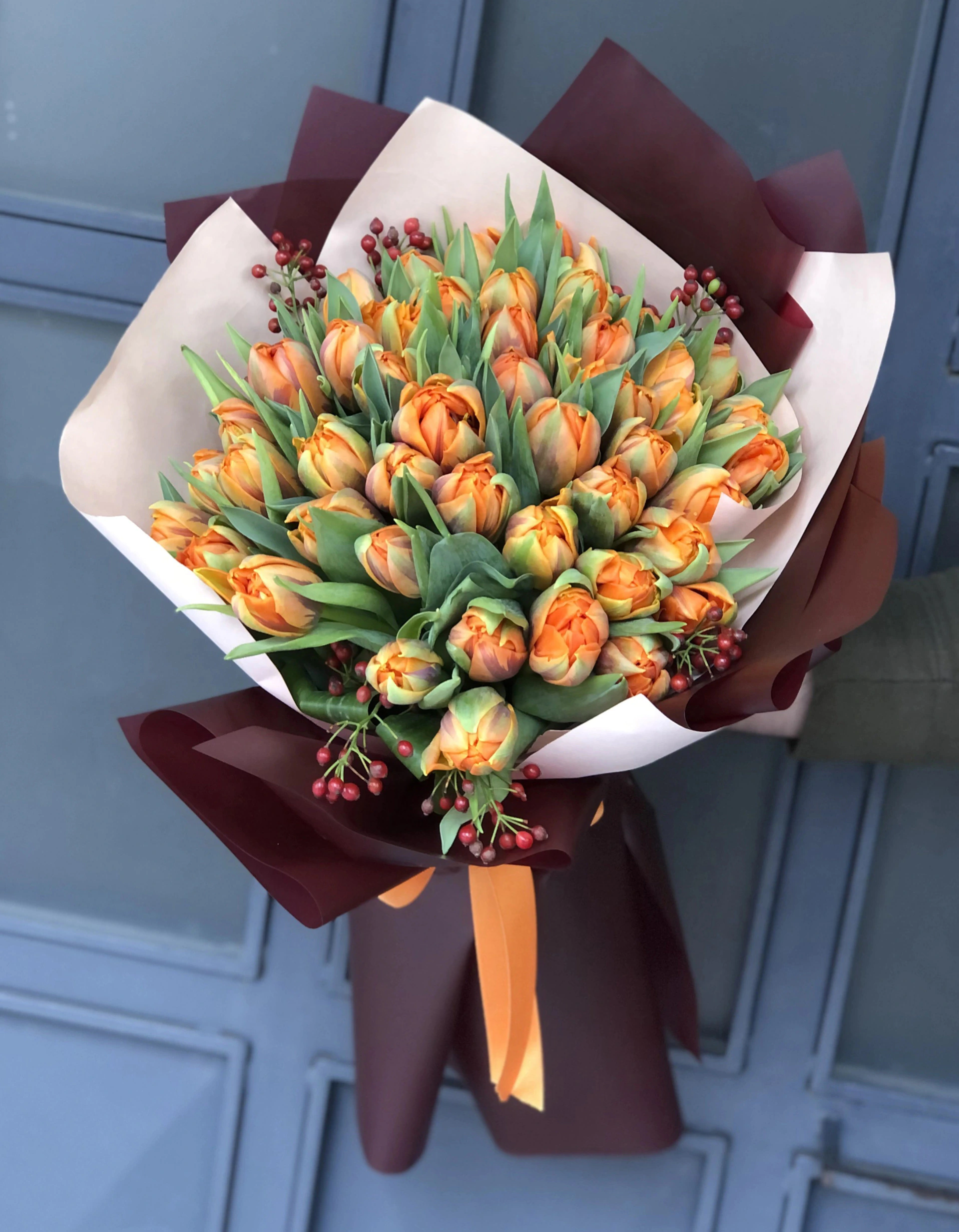 45 Adet Turuncu Lale Buket FG427